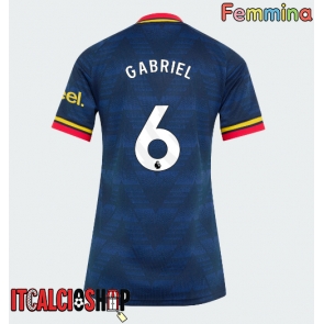 Arsenal Gabriel Magalhaes #6 Seconda Maglia Femmina 2026-27 Manica Corta